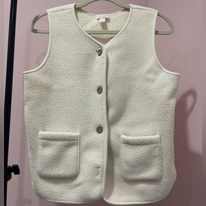 white sweater vest, cat & jack